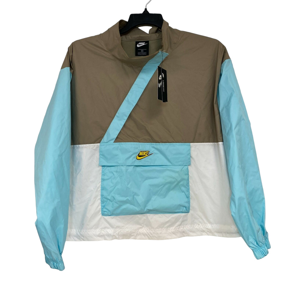 Nike Womens Multicolor Icon Clash Anorak Jacket Plus Size 1X $100 *STAINS